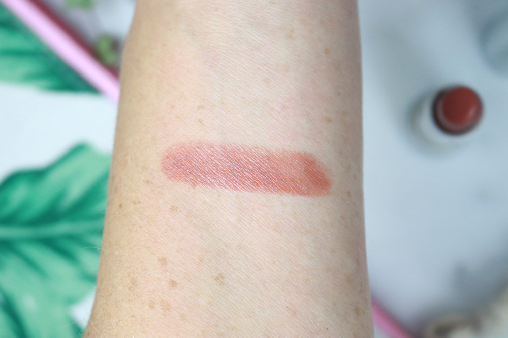 The Body Shop Peptalk Lipstick swatch Be Proud