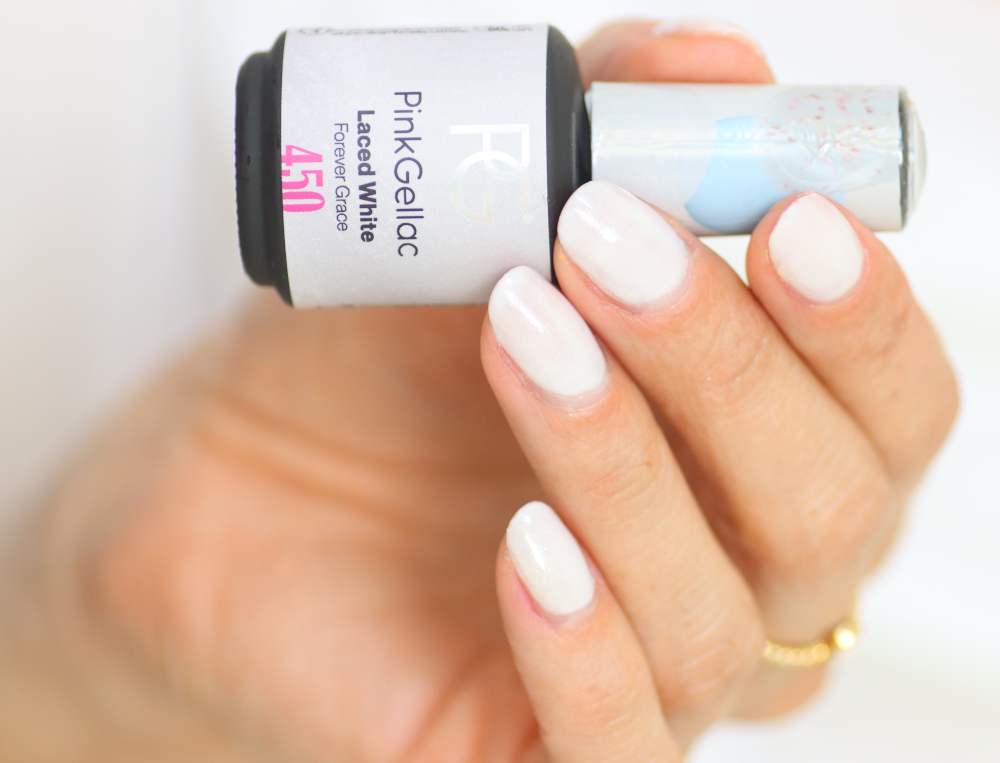 Pink Gellac Laced white